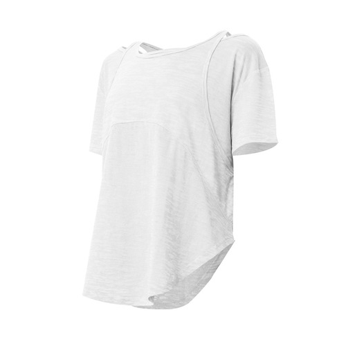 European and American yoga clothes for women, loose sports short-sleeved running blouses, slim casual gym sports T-shirts wholesale