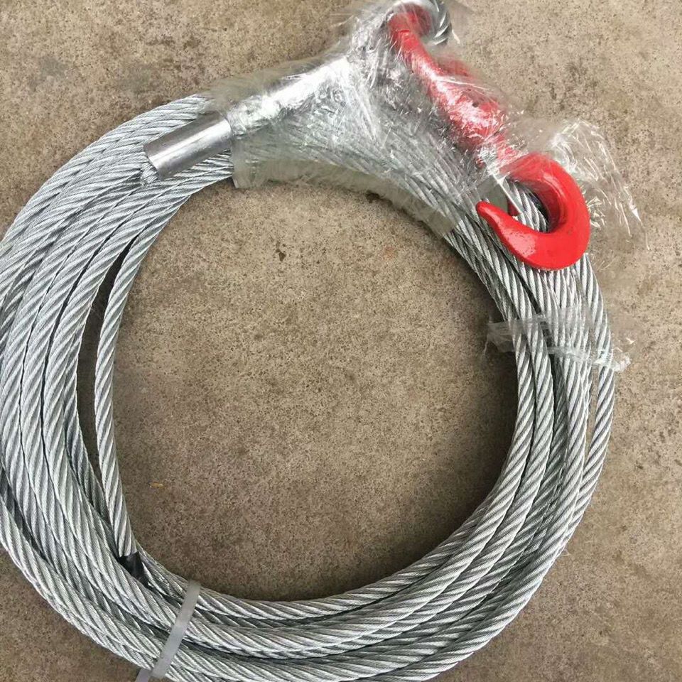 清障车钢丝绳,4T,5T钢丝绳,绞盘钢丝绳