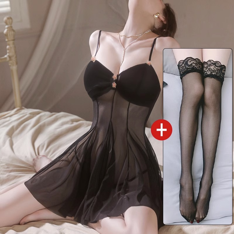 검은 끈 스타킹