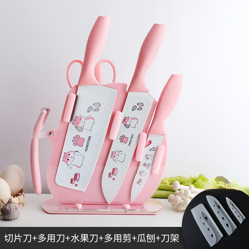 Kit de cuchillos de cocina para bebés 2 - en - 1 Kit de cuchillos de cocina de acero inoxidable