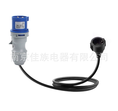 Cross-Border Foreign Trade Supply Cee Industrial Socket European Standard American Standard Villa Outdoor Electric Vehicle Extension Cord Adapter (Elektrikli avtomobil şarj cihazları) - single-phase-16a-extension-cord