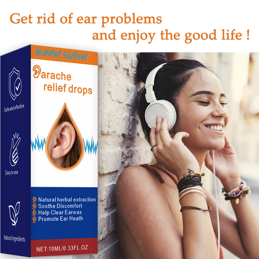 Warm Sunm Ear Drops Care Ear Drops Nourish Ear Ringing and Itching Ear Antibacterial Liquid Cross-Border