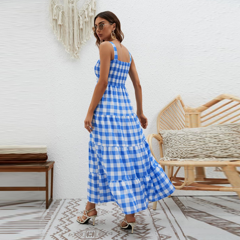 Women's Regular Dress Bohemian Collarless Printing Sleeveless Stripe Maxi Long Dress Daily display picture 4