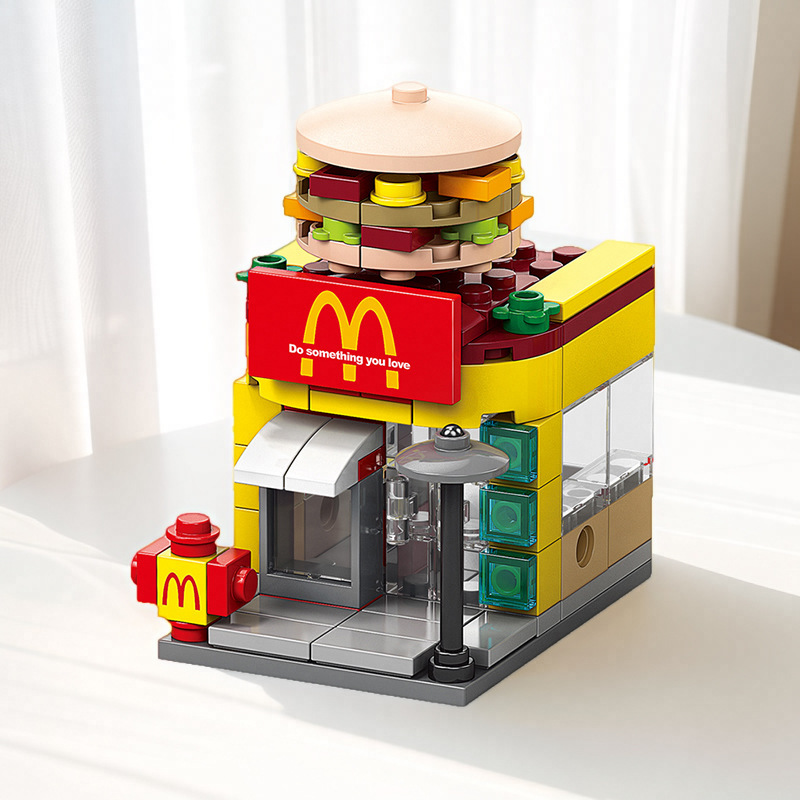 Children's Gifts, Brain Development Toys, Three-Dimensional Puzzles, Assembled Building Blocks, Men's City Street Scene Store Buildings Children's Gifts, Brain Development Toys, Three-Dimensional Puzzles, Assembled Building Blocks, Men's City Street Scene Store Buildings