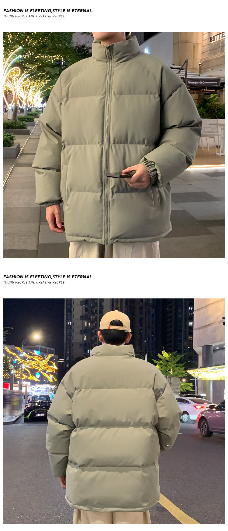 Men's Winter Down Jacket Warm Thickened Padded Coat For Cold Days_voghion.com