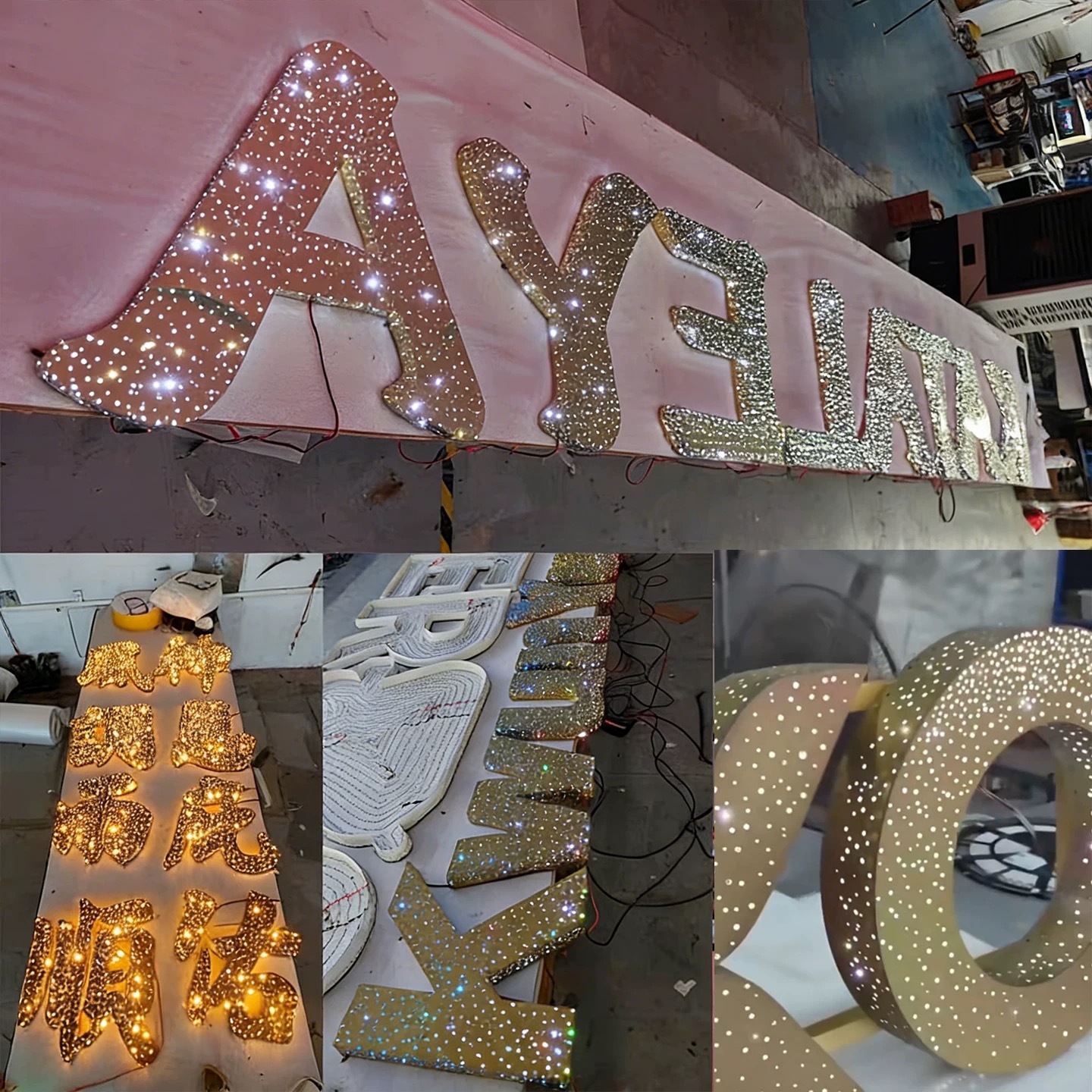 Letrero Luminoso Personalizado de Acrílico y Metal para Centro Comercial y Bar image 5