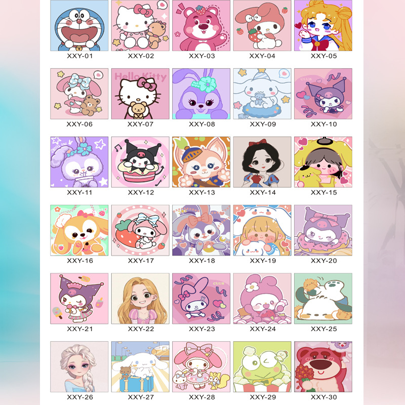 20*20 디지털 유화 혼합 모발