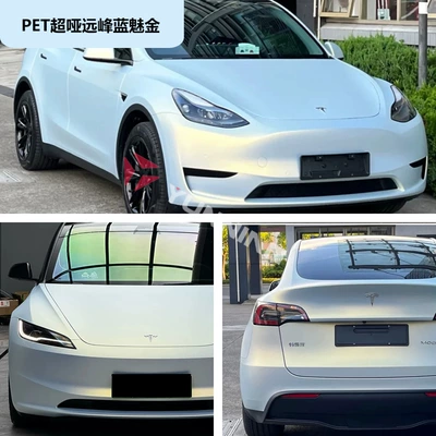 Film Color Changing Film Pvc – Auto Color Change Film - pet-super-matte-far-peak-blue-charm-gold-15216m