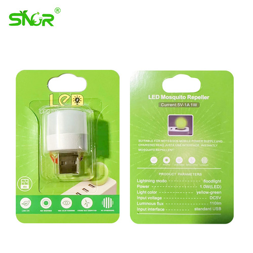 New LED Mosquito Repeller Creative Portable USB Night Light for Home Bedroom Mini Eye-Caring Lamp