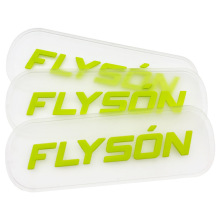 定制logo 3D半透明硅胶滴塑标服装鞋帽用跨境Silicone PVC Patch