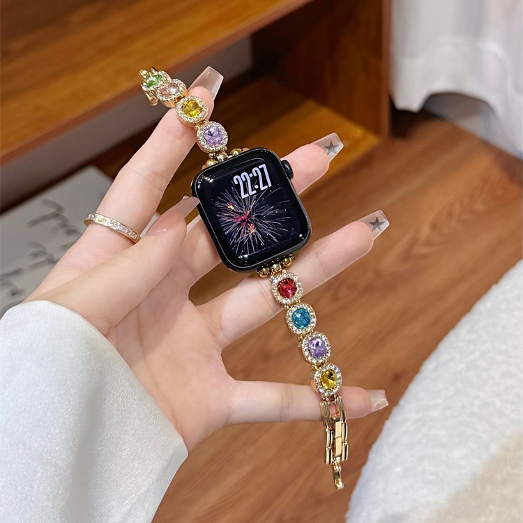 方糖彩钻表带适用于苹果Apple手表带iwatch10/987654321SE手表带|undefined