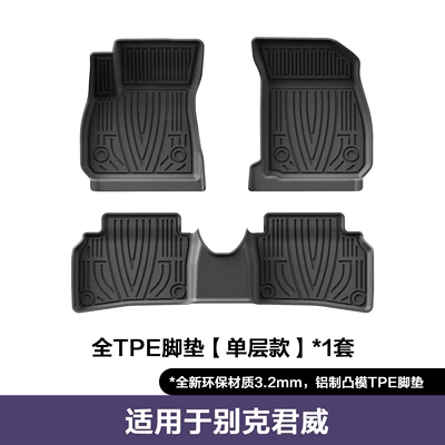 Suitable for 09-25 Buick Regal Floor Mats, Fully Environmentally Friendly Tpe Car Floor Mats, Double-Layer Wear-Resistant Floor Mats, Dropshipping (Modelə uyğun ayaqaltı) - 17-25-buick-regal-single-layer-floor-mats