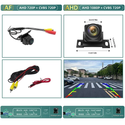Holder Dual Purpose, Vehicle camera - ahd720pcvbs-three-control-fisheye-wide-angle-universal-panoramic-head-black-lens-fisheye-wide-angle