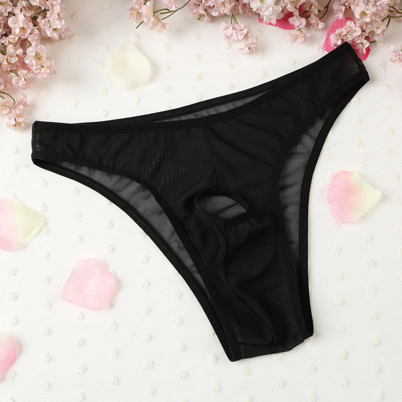 AliExpress Amazon men's multi-color sex toys perspective underwear conjoined V-shaped chicken thong