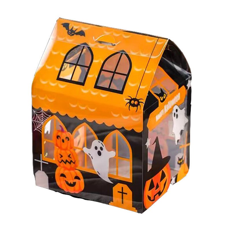 新しいハロウィーンキャンディー包装箱焼きクッキー牛圧延砂糖雪花ショートニング箱幼稚園チョコレート箱|undefined