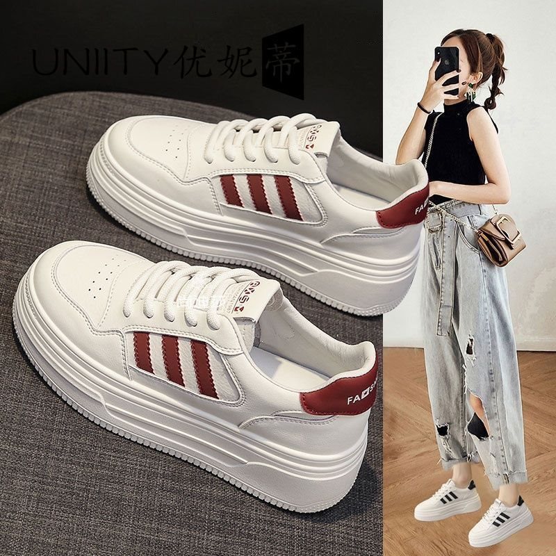 High-Appearance White Sneakers for Women, New Spring Style, Versatile Thick-Soled Height-Increasing Sports Casual Lightweight Soft-Soled Breathable Women's Sneakers High-Appearance White Sneakers for Women, New Spring Style, Versatile Thick-Soled Height-Increasing Sports Casual Lightweight Soft-Soled Breathable Women's Sneakers