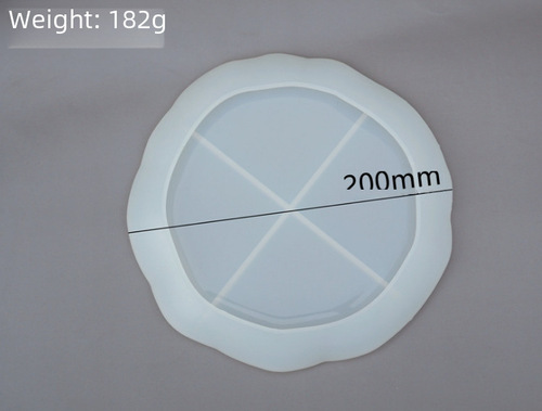 Cosmetics tray entryway display non-standard elliptical round resin silicone mirror mold