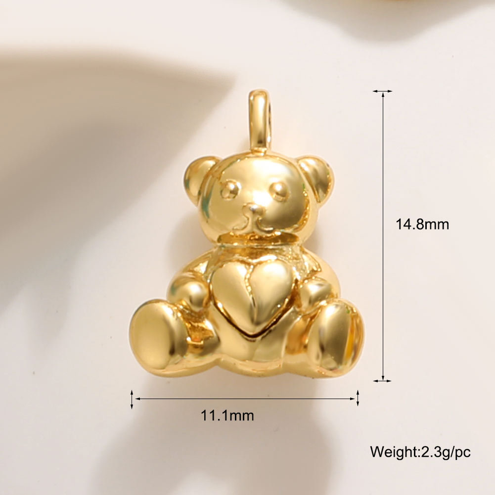 3g Weight Pendant Jewelry Making Type Charms Classification 1 Piece Quantity Copper Material Dinosaur, Cat Pattern All Seasons Season Polished Finish Enamel Design Cute Style 1 Piece Copper Dinosaur  Cat Polished Pendant Charms 1