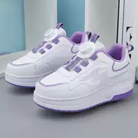 Обувь Heelys с двойным колесом, невидимые автоматические роликовые туфли для мальчиков и девочек, молодежные роликовые туфли со съемными колесами, одноколесные коньки