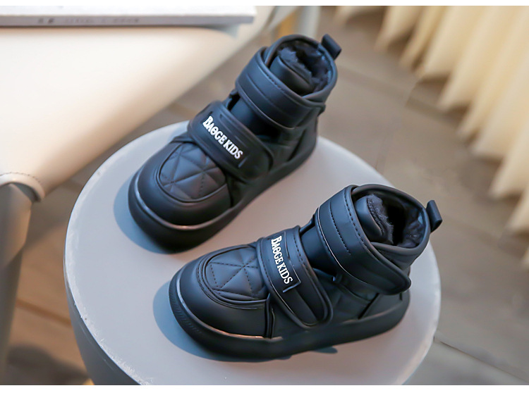 Neve per ragazzi inverno 2023 nuovi stivali caldi alti per bambini, scarpe di cotone impermeabili e antiscivolo,_voghion.com