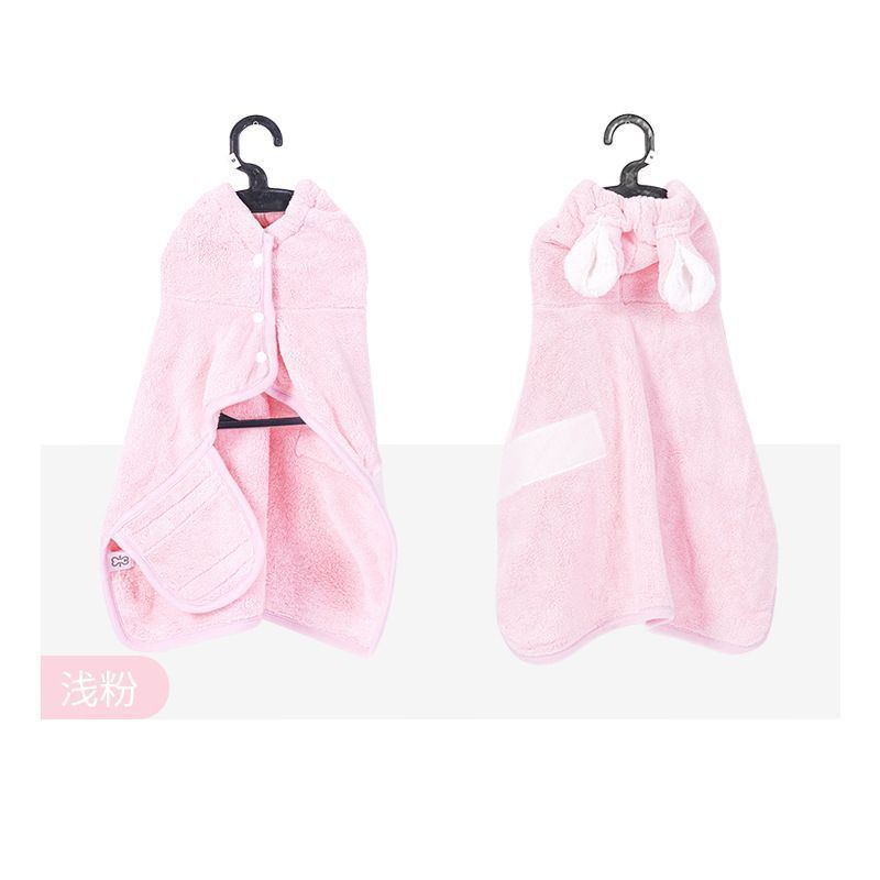 [핑크] 후드 목욕가운