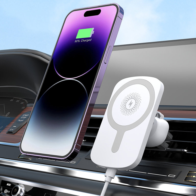車載ワイヤレス充電器 磁気吸着式 15W急速充電 ワイヤレス充電器 Apple携帯電話対応 車載ワイヤレス充電器|undefined