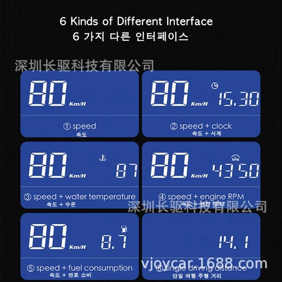 Vehicle HUD Car Hud Universal Speedometer