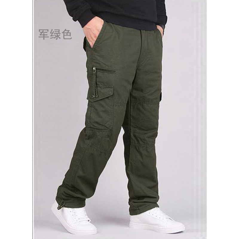 Genuino venta al por mayor primavera y otoño nuevos monos al aire libre pantalones casuales de montañismo sueltos rectos de algodón puro para hombres