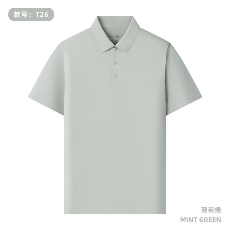 165 gramos de peso ligero todo sin marca de prensado de segundo cuello Polo personalizado LOGO café tienda de té de leche impresión de ropa de trabajo