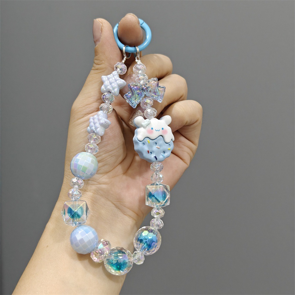 Perro de laurel de dibujos animados azul