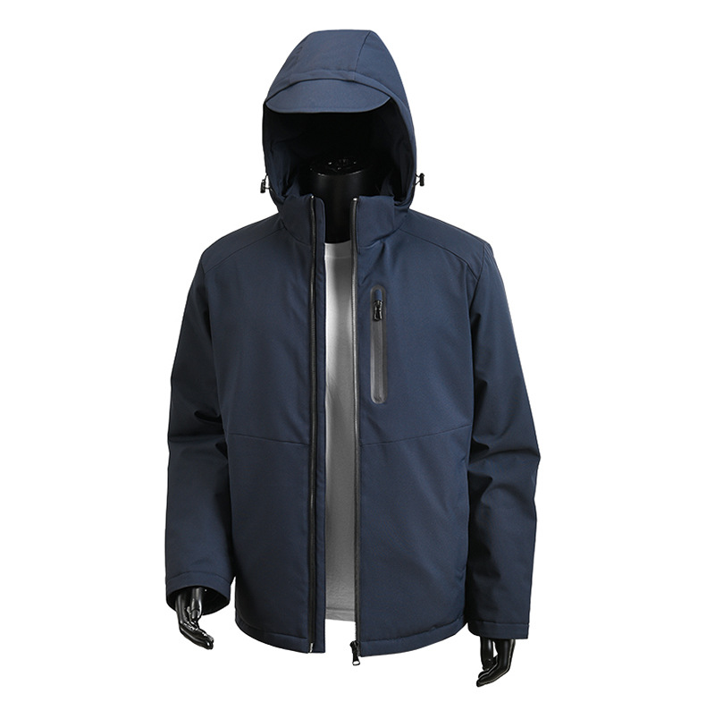 Gepolsterte Jacke Herren Lose Gepolsterte Jacke Mit Kapuze Softshell Outdoor Gepolsterte Jacke Herrenjacke_voghion.com