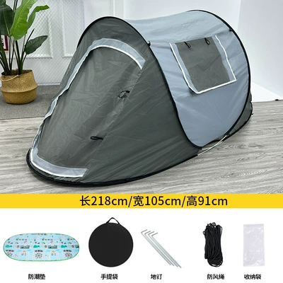 Avtomobil dam çadırları: Indoor Boat-Shaped Tent with - gray-blue-crawling-mat-double-window-model-1-2