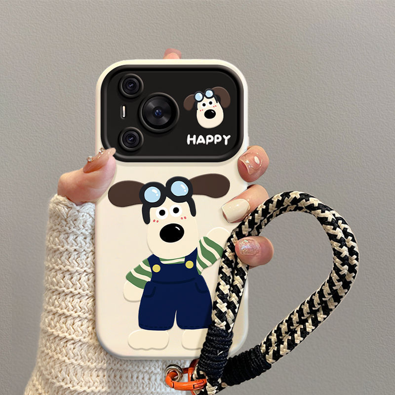 Suitable for Huawei pola70 Mobile phone Case p70pro+ New All-inclusive Anti-fall p60 protective Case Fun Boss Dog