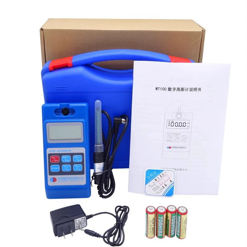 Измеритель слабого магнитного поля Gaussmeter WT10E, тесламетр WT-10E, портативный высокоточный тестер интенсивности поля