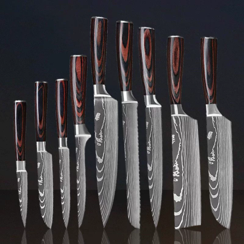 Set stainless steel, sharp knife, (Physicals)