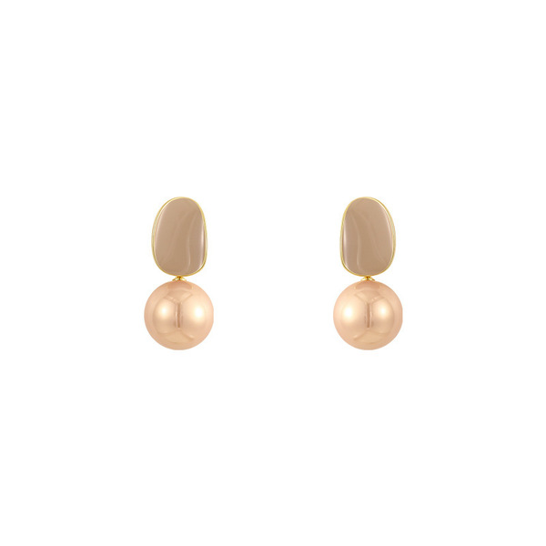 Fashionable retro elegant earrings pearl