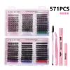 DIY-JMS-032+pink dual-glue+double head brush+tweezo