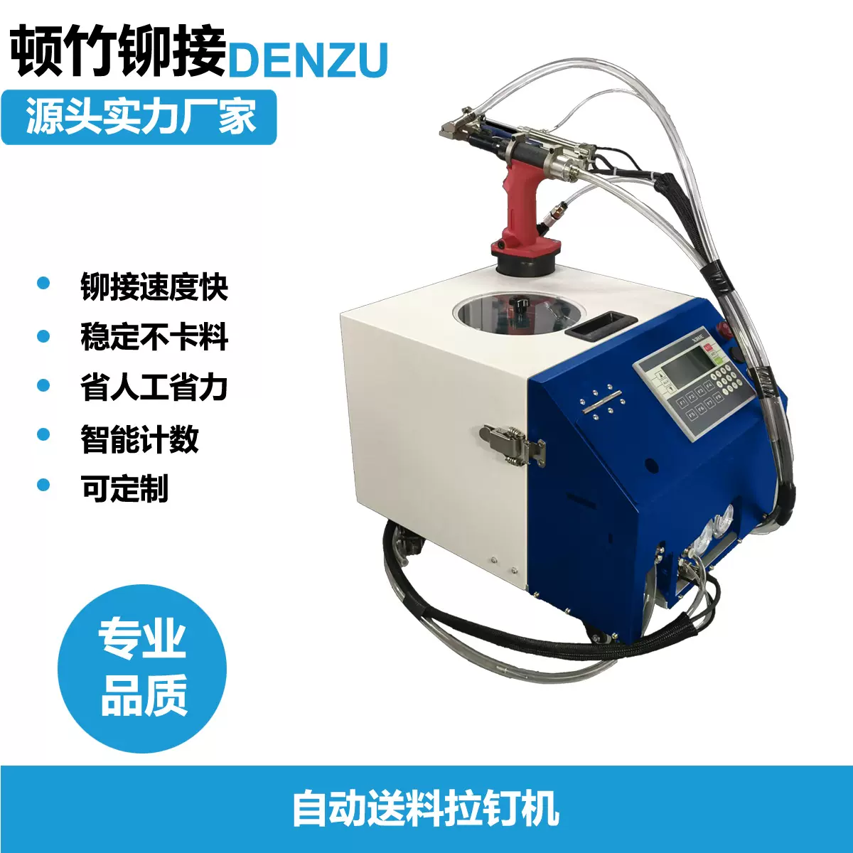 顿竹铆接厂家生产拉钉机自动上料拉铆机可定制