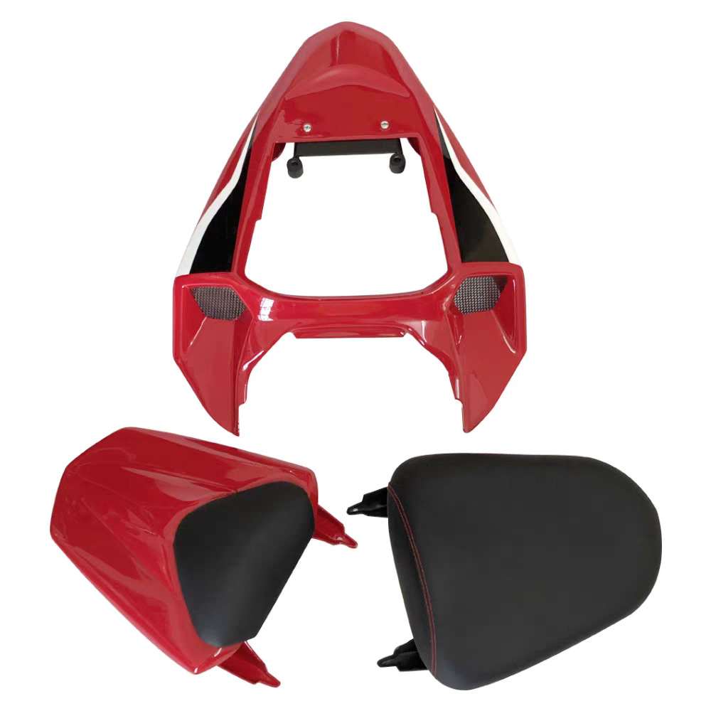 Suitable for Honda CB/CBR650R 2019-2023 modified 3.5 generation passenger-capable rear hump white blank three-piece set