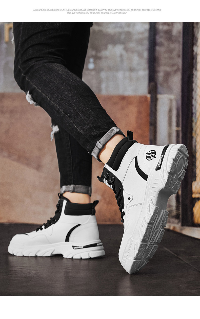 Scarpe da lavoro casual per uomo Autunno Inverno Caldo Pelliccia Più stivali retrò Resistente all'usura Tempo libero Comodo Stile vintage Stivali Uomo All'aperto_voghion.com