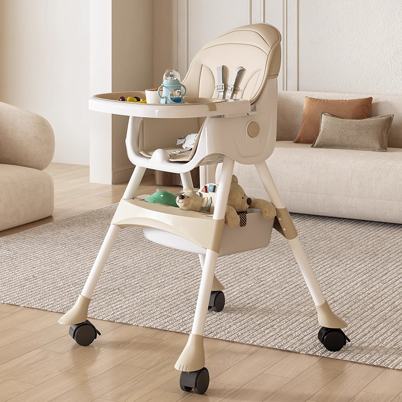 Baby Dining Chair Multifunctional Foldable Home Portable Baby Dining Table Seat Children's Growth Chair