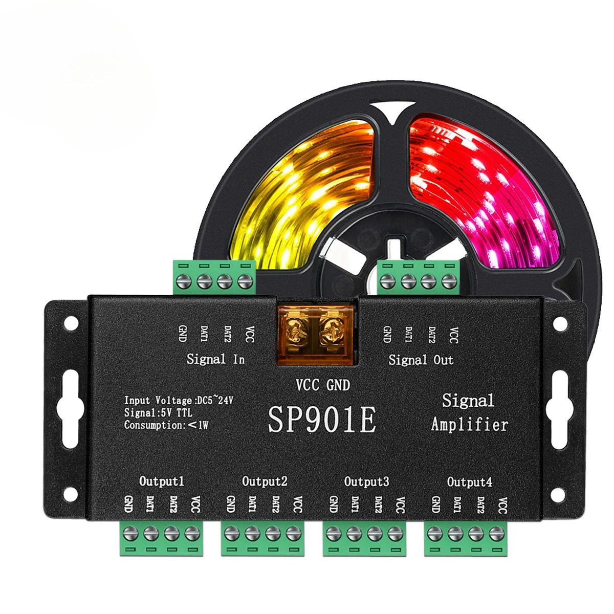 SP901E multi-channel synchronous LED light strip phantom signal amplifier