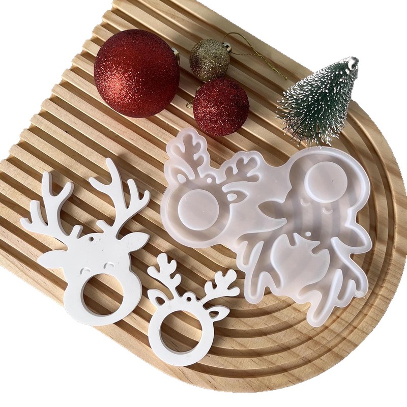 クリスマスシリーズマネークリップ装飾金型クリスマスツリー五芒星現金ギフトホルダー石膏diy金型|undefined