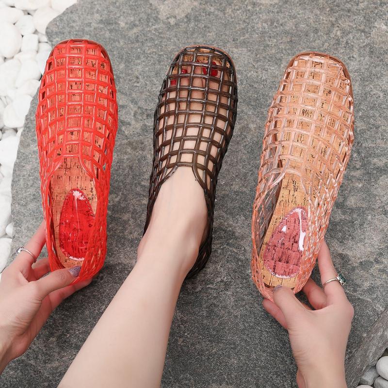 B6486 Dropshipping Aliexpress Cross-Border New Flat Slippers Closed Toe Soft Flat Women's Summer