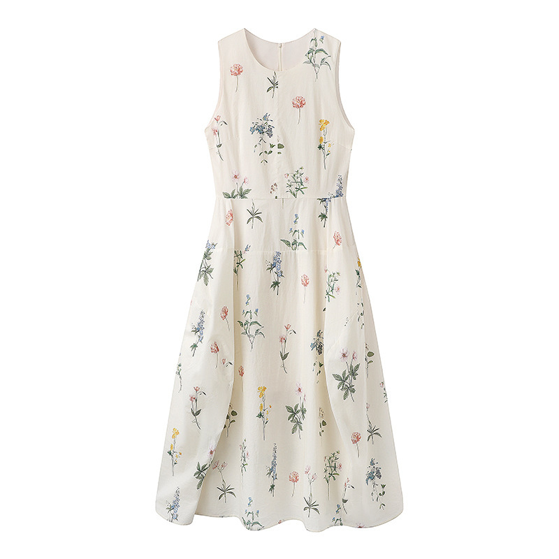 Vest Dress Sweet Floral dress Women's 2025 Summer New Sleeveless Bud Long Dress 18525312 Vest Dress Sweet Floral dress Women's 2025 Summer New Sleeveless Bud Long Dress 18525312
