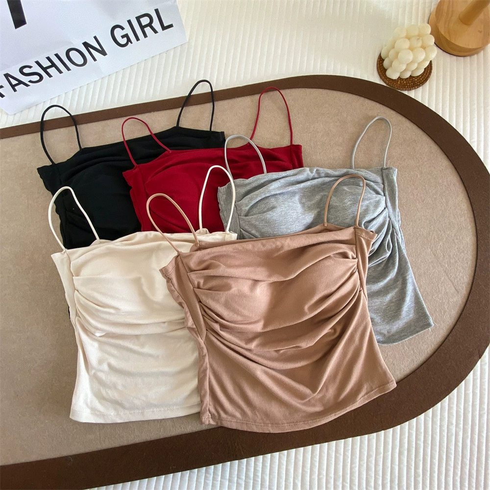 Топ-майка, комфортный летний, эффект подъёма, one size (подходит для 38–55 кг), несколько цветов