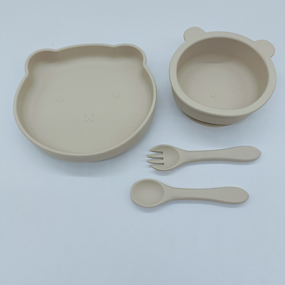 硅胶小熊餐盘
