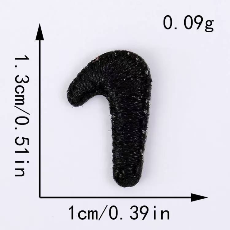 跨境电脑刺绣布贴黑白小数字字母服装辅料补丁贴DIY装饰贴刺绣贴|undefined