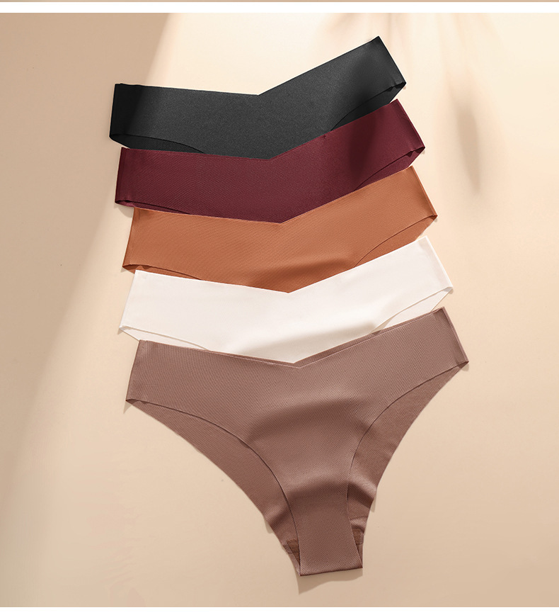 1 Piece Quantity Seamless, Breathable, Quick Dry Function Solid Color Simple Style Nylon Spandex Seamless Breathable Quick Dry All Seasons Low Waist Briefs Panties