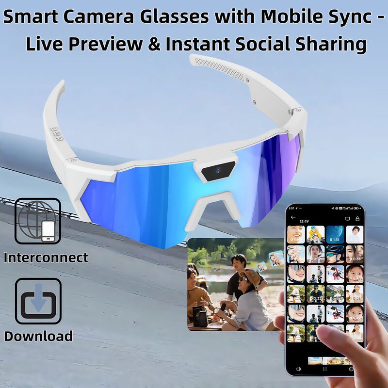 Cross-Border Ai Smart Glasses for Outdoor Cycling, Windproof Goggles, Skiing Glasses, High-Definition Video Recording and Photography